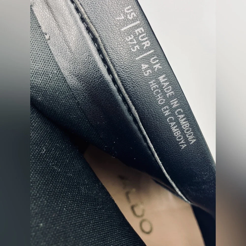 Aldo Aurella 3.5” Block Heel Snakeskin Pattern Ankle Boots size 7 EUC - Picture 10 of 10